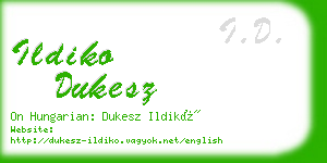 ildiko dukesz business card